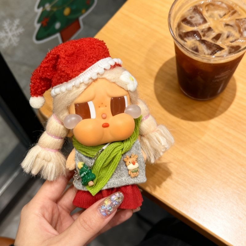 哭娃vacation衣服crybaby搪胶公仔新品海边度假系列娃衣麋鹿毛衣