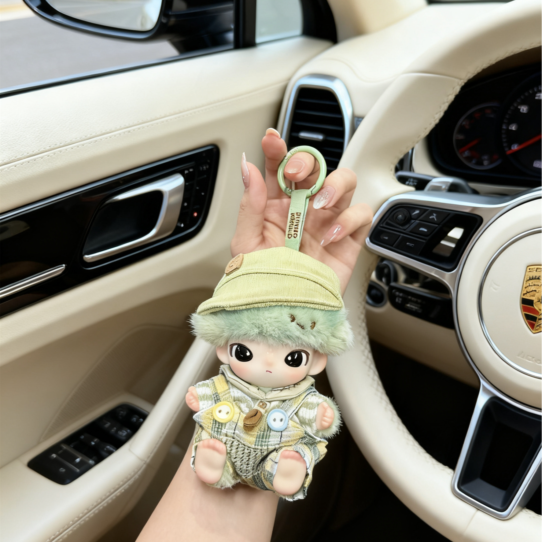 DIMOO娃衣DIMOO新品新生日记娃衣潮玩搪胶公仔衣服换装抹茶格纹装