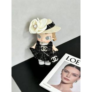 Molly积极入冬baby molly可爱娃衣着替玩偶衣服套装小香风黑裙子