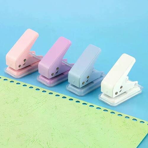 Kawaii Cute Paper Punch Portable Round Hole Puncher Paper Cu