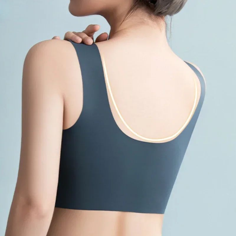 Top Seamless Womens Bras Large Size Tops Support Show Small