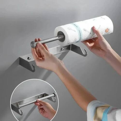 Stainless Steel Paper Towel Holder for Kitchen Wall Mounted