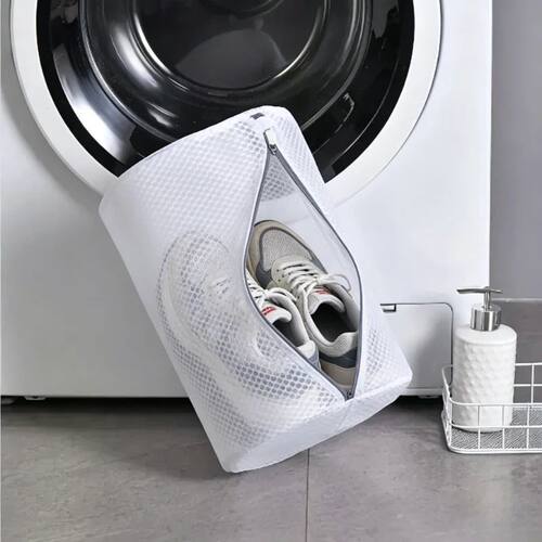 2pcs Mesh Shoe Wash Bag for Washing Machine, Reusable Laundr