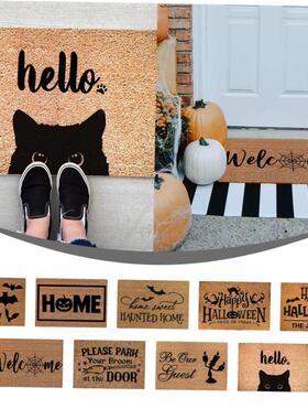 Cartoon Halloween Welcome Mat Print Doormat Anti Slip Floor