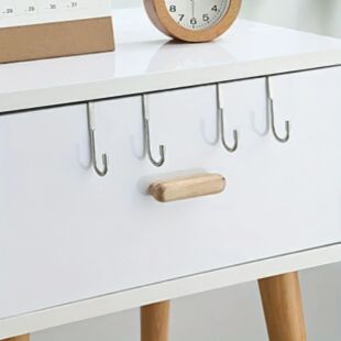 1/2/3 Pieces of Metal Traceless Hooks in Silver, Multifuncti