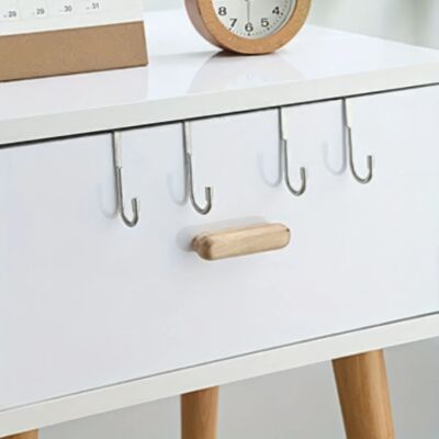 1/2/3 Pieces of Metal Traceless Hooks in Silver, Multifuncti