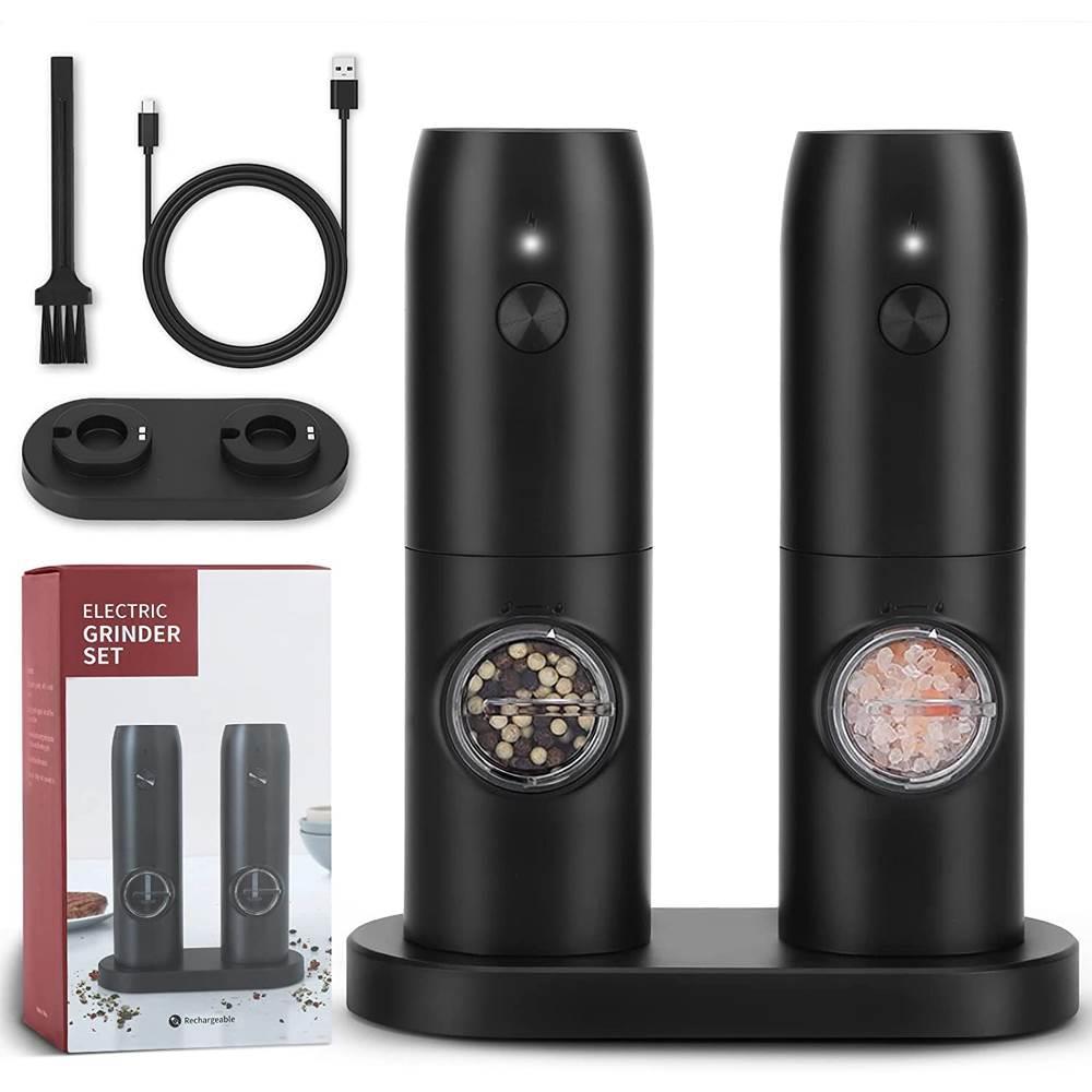 Electric Automatic Salt and Pepper Grinder Set USB00