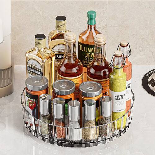 Rotating Seasoning Rack, Multifunctional Cosmetic Storage Bo