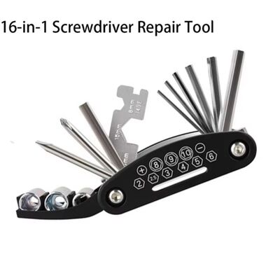 16-in-1 Portable Bicycle Repair Tool Kit Hex Wrench Nut Tire