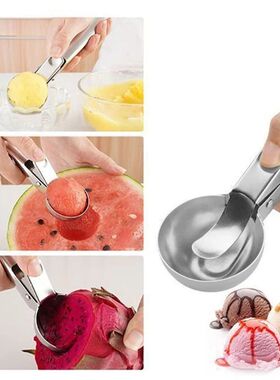 Multifunctional Ice Cream Spoons Stainless Steel Dual-Purpos