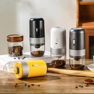 electric coffee grinder 电动咖啡磨豆机手磨充电便携意式研磨机