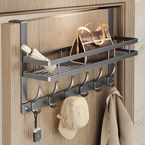 No drill Door Behind Hook Storage Wall Hanging Clothes Hange
