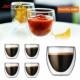 wall coffee heat double insulation glass cup clear双层