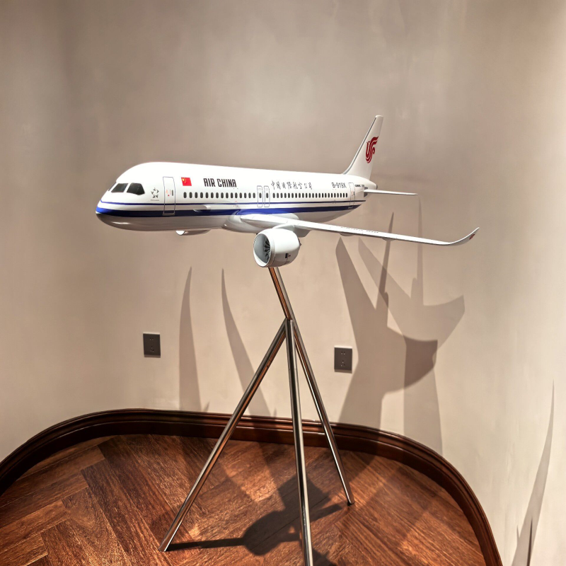 1.2米大尺寸国航C919飞机模型，珠海航展同款，机身钢琴烤漆工艺