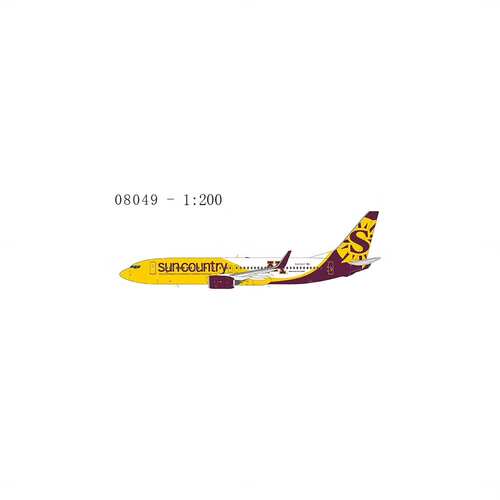 NG 08049合金1：200美国太阳城航空 B737-800/w N809SY温馨提示