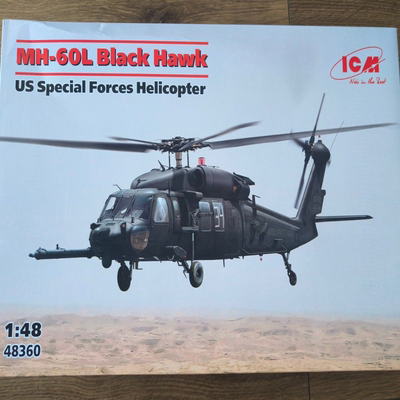 ICM模型1/48黑鹰直升机 IC-48360 MH-60L 黑鹰美国特种部队直升机