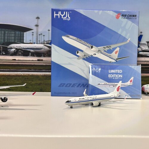 HYJL wings  1/400 CA B737-800客机模型，注册号 B-1531 ， 题材