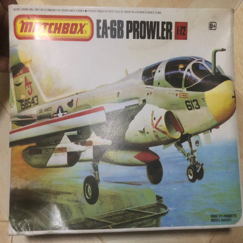 matchbox上海环球 1/72EA-6B 徘徊者 电子战飞机中古模型，板