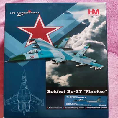 hobbymaster ha6014 Su-27sk 解放军涂装 贺兰飞狮 。未拆仅检查