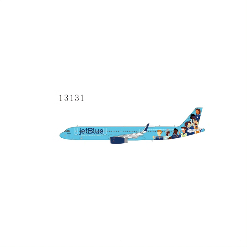 NG1：400合金 13131 美国捷蓝航空 A321-200/w N970JB 温馨提示