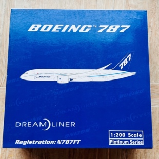 波音787 1:200 梦想原型机 787 N787FT 客机模型超精美，超质感