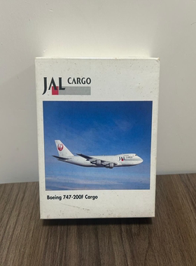 herpa+1/500+JAL航空公司+波音747-200F Cargo+合金飞机模型+航空