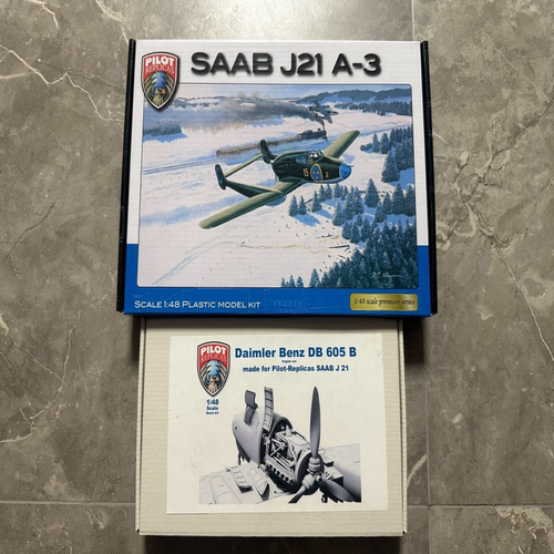 Pilot Replicas 48A001 1/48 Saab J-21 A3+48R005 SAAB J21 A -