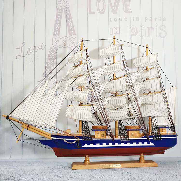 包郵木質80cm大型工藝帆船模型實木制純手工家居裝飾擺件送人禮品在類目 家居飾品, 工藝船中 - 來自Buy2taobao.com提供專業的淘寶代購服務