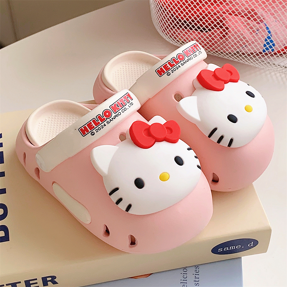 创意HelloKitty三丽鸥儿童洞洞鞋