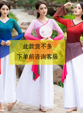 2026新款广场舞服装套装中国古典民族风舞蹈练功服女身韵纱衣