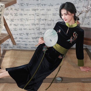 修身 改良旗袍礼服唐装 气质高端连衣裙 结婚礼服年轻款 2026新款