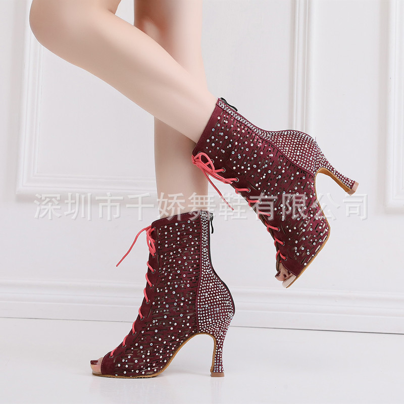 2025新款千娇舞heels爵士舞高跟鞋拉丁舞鞋女软底跳舞鞋现代舞