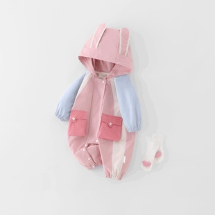 外出服超萌公主 女宝宝冲锋衣婴幼儿秋装 2025新款 婴儿外套秋季