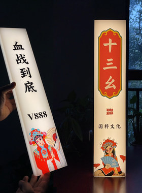 房间专属中式国风门牌灯亚克力