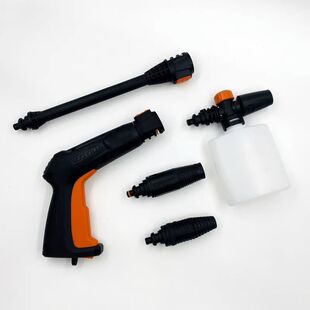 亿力4系新款枪柄洗车机水枪喷壶延长杆款短枪莲花喷头强去污神器