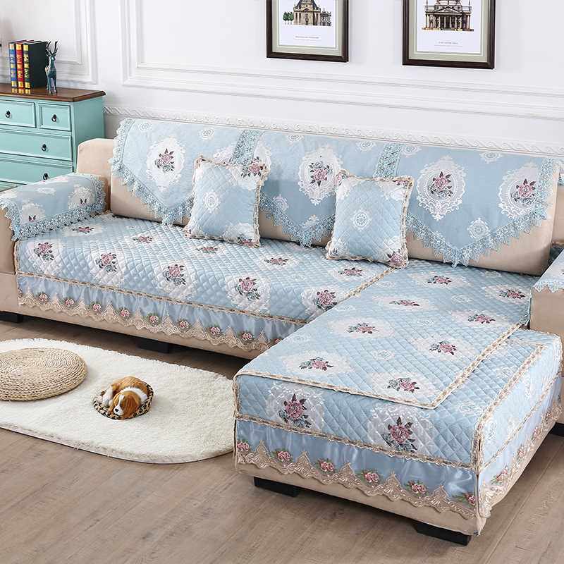 新品蕾丝沙发巾三角巾靠背巾四季通用沙发扶手巾防滑后背沙发垫盖