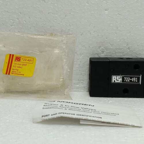 议价Norgren 03060202 Super X 3/2 Pneumatic Roller/Spring Val