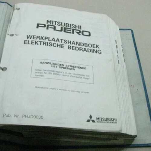 议价MITSUBISHI PAJERO 1991 Werkplaatshandboek Hand Boek PHJD