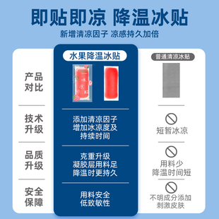 冰凉贴成人儿童退烧贴宝宝小儿发烧热物理降温快速清凉退热冷敷贴