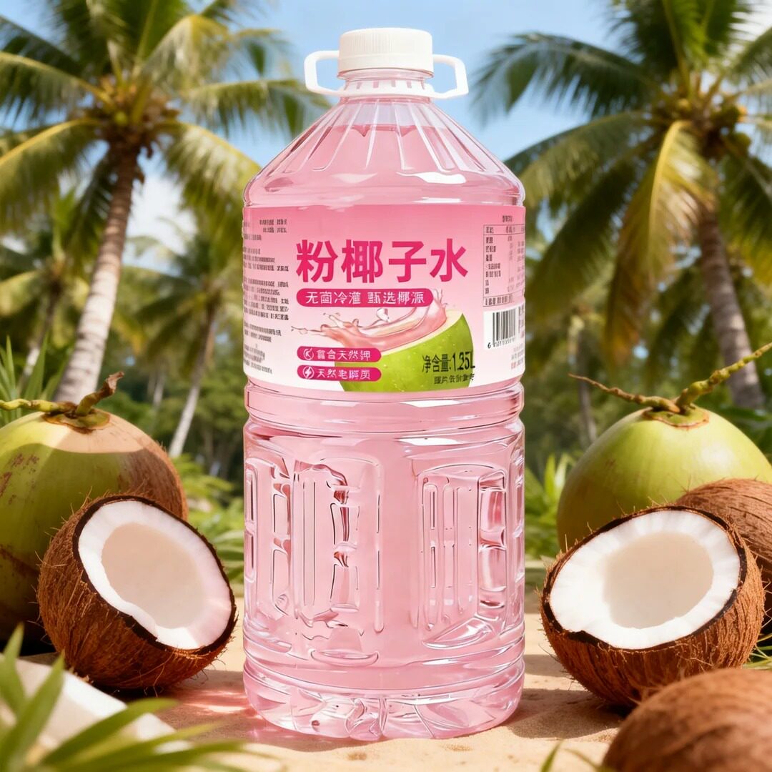 【大桶分享装】粉椰子水1.25L高钾电解质0脂商用家用甄选好物