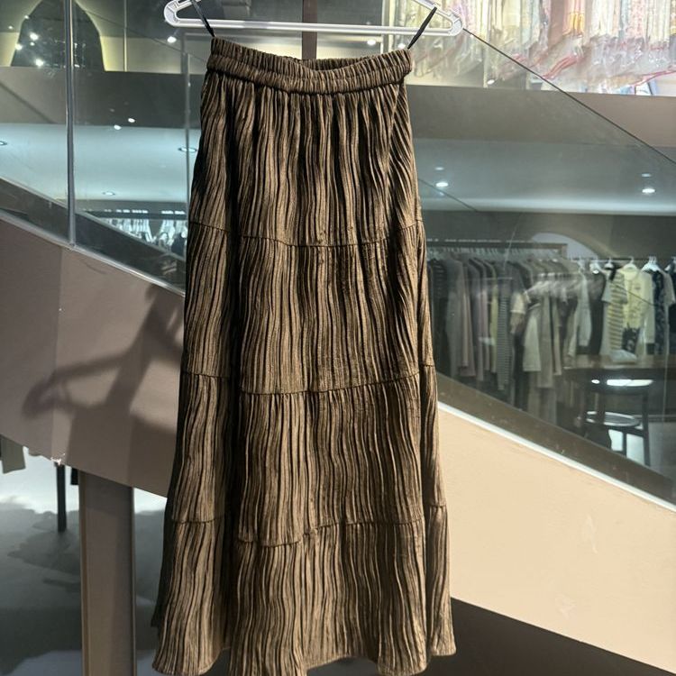 时尚气质新中式中国风气质提花日常重工女装半身裙2514