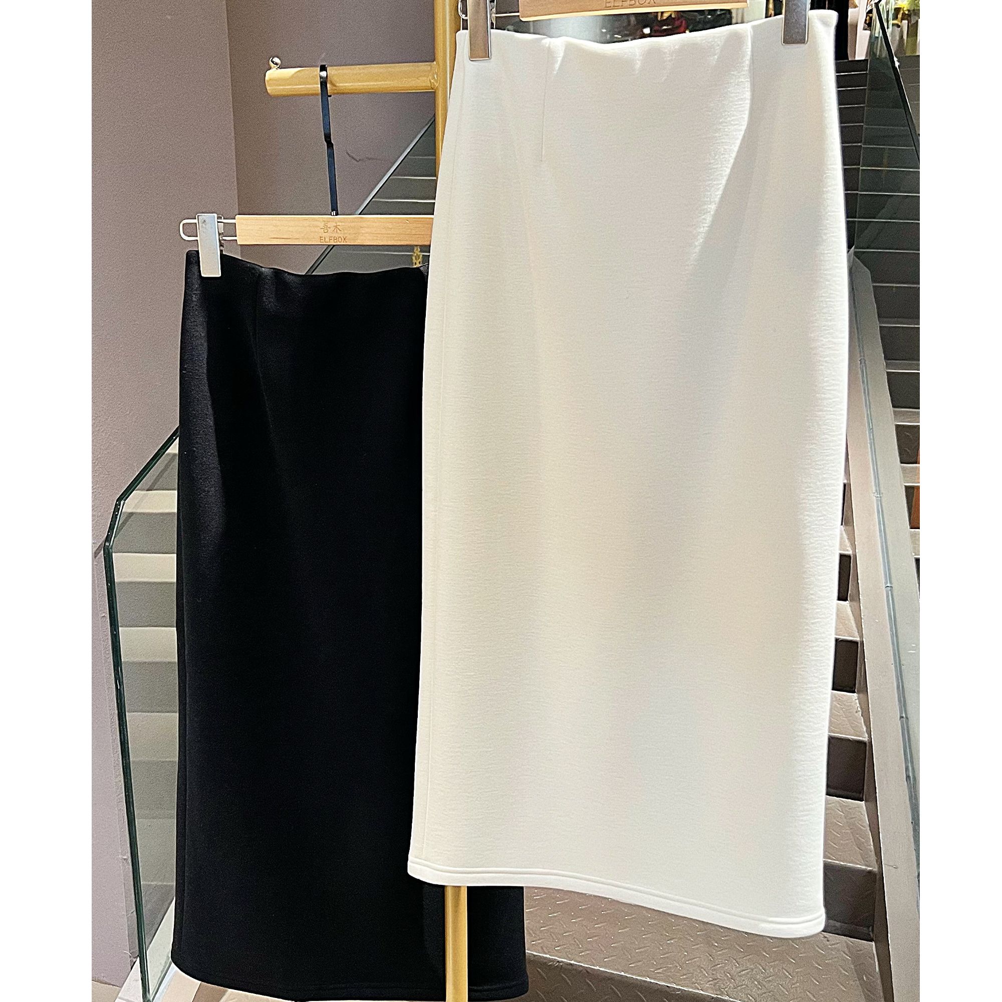 新中式时尚百搭气质国风加绒半裙7014