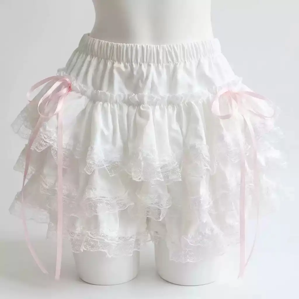 水手服裙撑灯笼裤蓬蓬白色短裙安全裤可外穿jk裙撑蓬裙摆