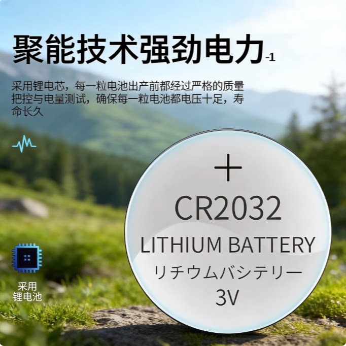 CR20323V纽扣电池车钥匙遥控