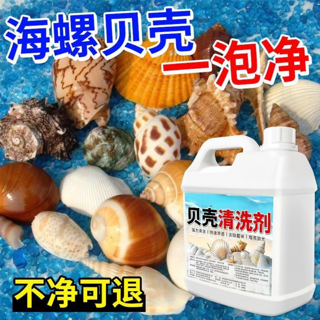 贝壳清洗剂草酸洗贝壳装饰洗刷海螺清理珊瑚亮光剂洗鲍鱼壳大贝壳