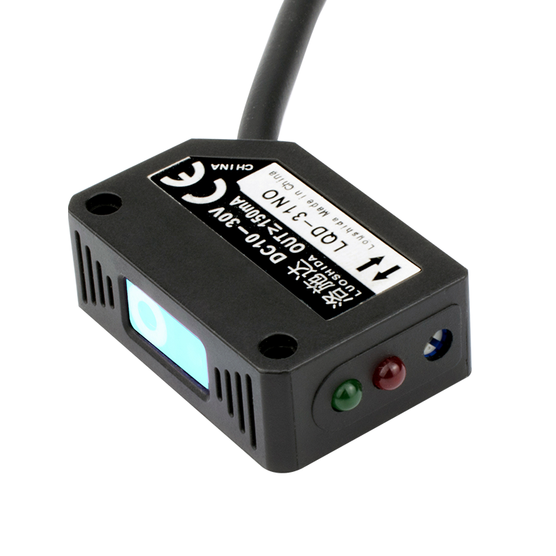 方形激光漫反射光电开关传感器红外感应开关E3Z-LS61NO可见光24V