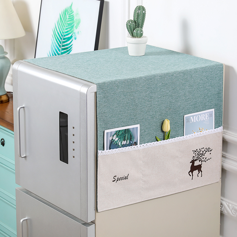 新款单双开门冰箱盖布防尘罩