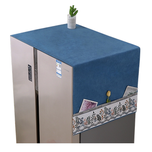 新款防滑冰箱防尘罩盖布单开门双开门洗衣机盖巾保护罩冰柜罩布