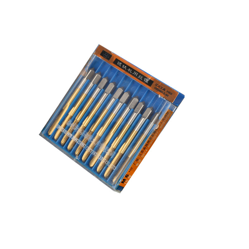 厂家直销镀钛丝锥不锈钢机用丝锥 m3-m16机用全磨制丝锥镀钛丝锥