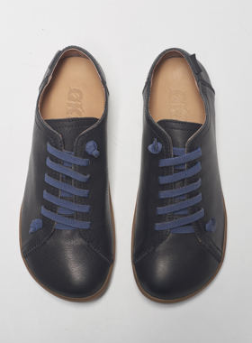 Qki夏季轻便透气Peu Cami同款一脚蹬头层牛皮农夫鞋休闲男鞋板鞋